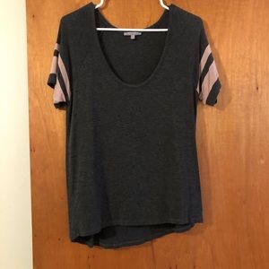 Grey and pink t shirt